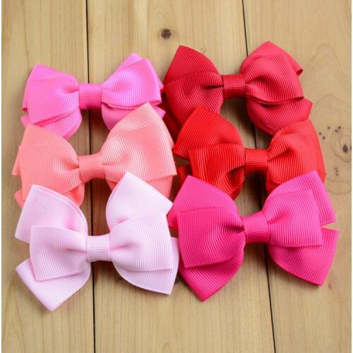 200 pcs/lot , Boutique Ribbon Hair Bow Hair Clip