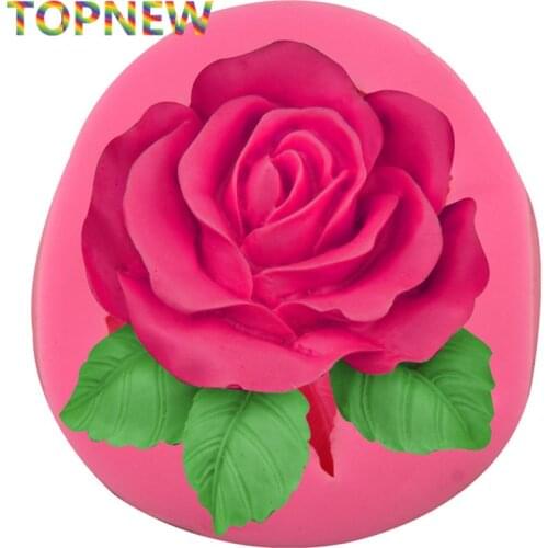 3D Rose Leaves Handmade Soap Silicone Mold Sugar Fondant Cake Decorating Tools