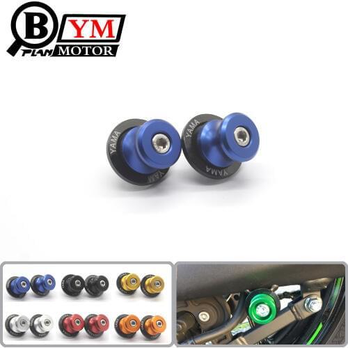 6mm Motorcycle CNC Swingarm Slider Spools stand screws For Yamaha YZF R1 R6 R6S MT09 MT-09 FZ6 FZ8 FZ1 XJR 1300