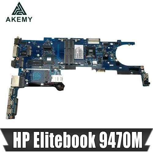 Akemy For HP EliteBook Folio 9470M 6050A2514101 Laptop motherboard i5-3437U 702849-001 702849-501 702849-601