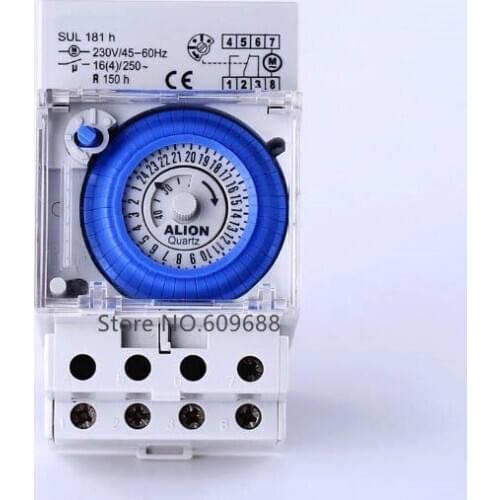 SUL161h/SUL181h 16A 24 hours Analog Mechanical Time Switches Manual /Auto Control timer