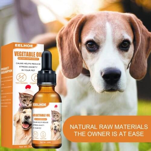 Pet Anxiety Essential Oil Natural Essential Oil For Dogs /Cat Pet Anxiety Relief Strengtheens Immunity Pet Hair Care Oil