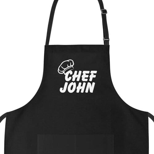 Customize Name Apron with Pockets, Cooking Gifts For Men, Chef Dad Husband Birthday Gifts Personalized Apron For Men Daddy