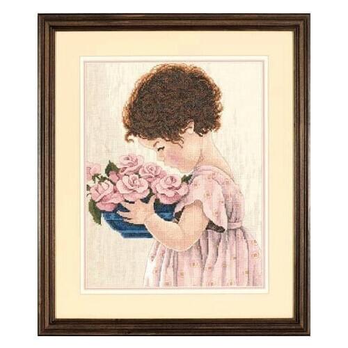COTTON High Quality Lovely Beautiful Counted Cross Stitch Kit Amys Roses Rose Bouquet Flower dim 35031