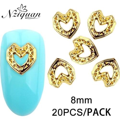 Geometric nail tools four-color nail decoration stickers charm ultra-thin alloy nail decoration ladies nail decoration accessori