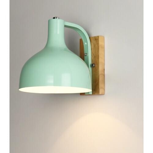 The head of a bed, wall lamp color marca dragon children room sitting room the solid wood, wrought iron wall lamp, LED