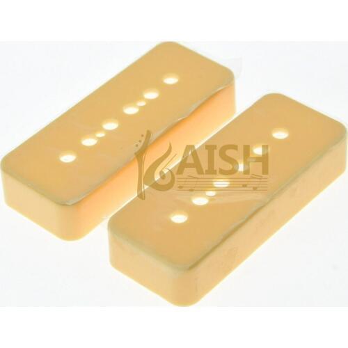 KAISH 2 Pcs Cream LP Soap bar Guitar Pickup Covers P90 Pickup Cover fits LP