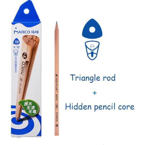 Marco Students write office log triangle sketch writing pencil