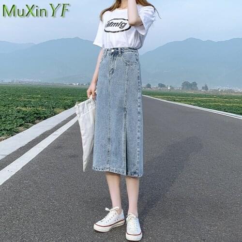MuXinYF Denim Skirts For Women