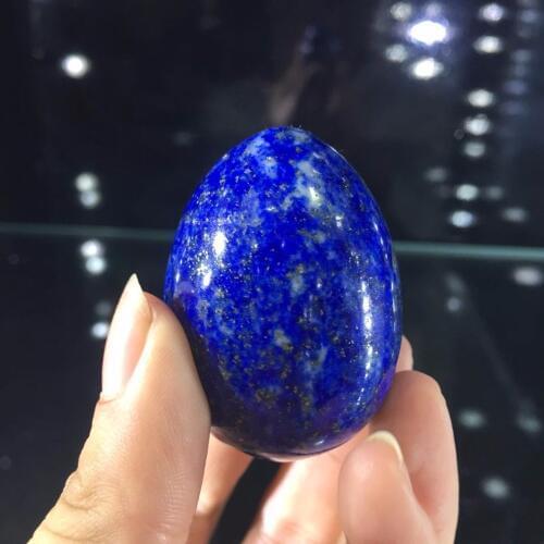 Natural Lapis lazuli egg quartz Crystal gemstone yoni egg meditation healing
