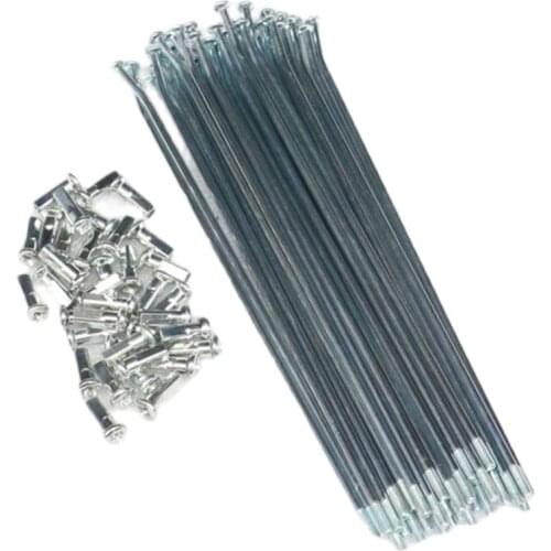 9K 223mm 36 Pcs Wheel Steel Spokes Nipples for Pit Bike Enduro Spokes Steel Wire Cap Hat for CRF KTM KXF YZF WR BSE