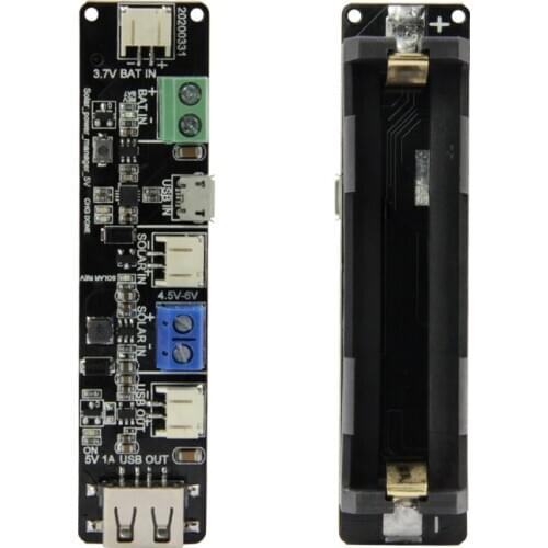 Official TTGO T-BAT Battery Holder CN3065 Power Chip Solar Charging Can Used With 18650 Battery Development Board