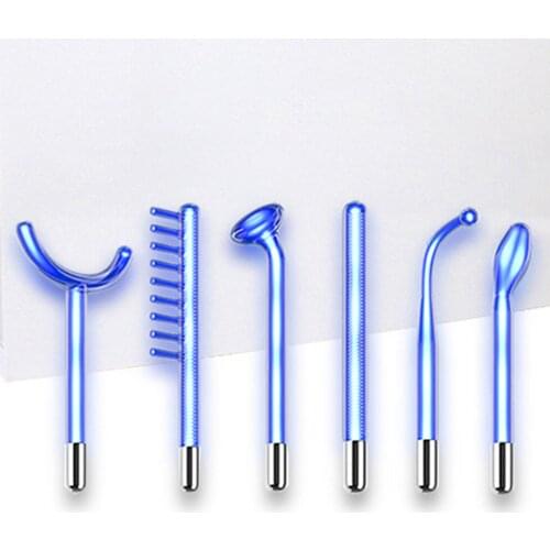 Portable Handheld High Frequency Device Electrotherapy Current Bar Acne Remover for Face Body - EU Plug