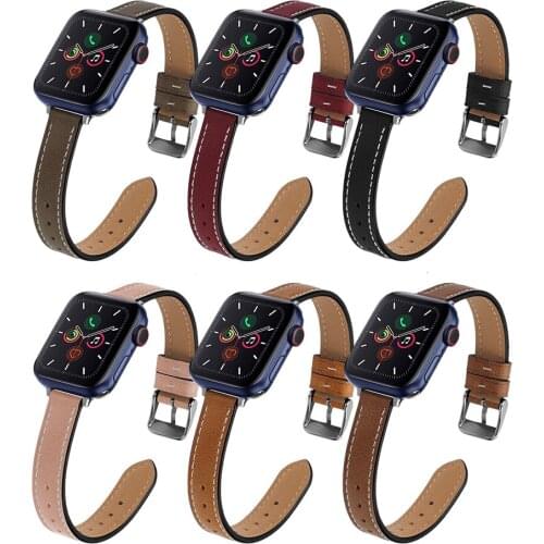 Retro Punk Bracelet For Apple Watch Band 38mm 42mm 40mm 44mm Leather Watchbands Apple iWatch Band Series 1/2/3/4/5 Strap
