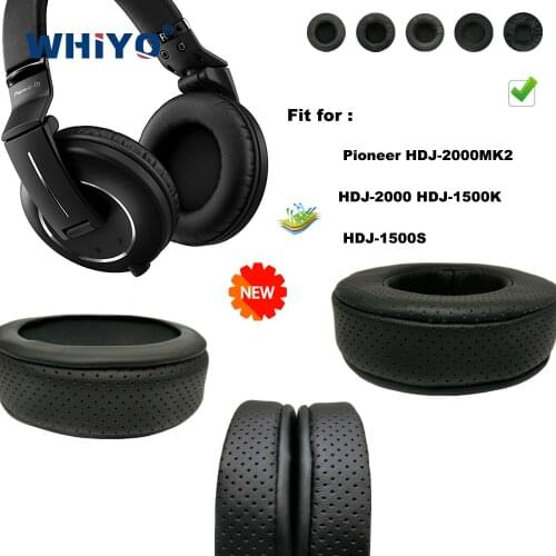 Replacement Ear Pads for Pioneer HDJ 2000MK2 2000 1500K 1500S Headset Parts Leather Cushion Velvet Earmuff Headset Sleeve Cover