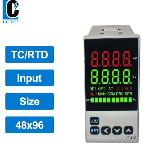 TC/RTD K E J PT100 multi input LED display PID temperature controller 48x96mm, SSR Relay 4-20mA 0-10V output