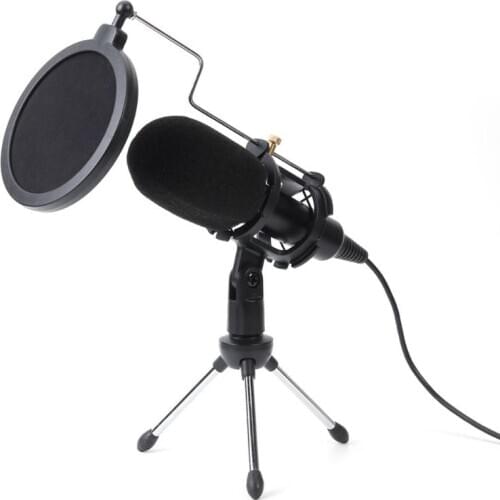 Usb Microphone Series Wired Condenser Microphone With Stand Clip for Pc