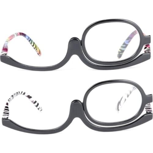 Magnifying Makeup Rotating Reading Glasses Folding Eyeglass Cosmetic Presbyopic PXPB