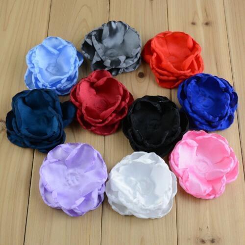 Yundfly 7pcs Multi Layers High Quality Artificial Cute Crimping Rose Flower For Baby Girls Headband Children DIY Hair Accessory
