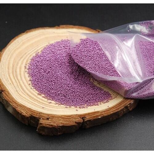 10g 30g Light Purple Color Nail Art Micro Mini Beads 0.6mm-0.8mm Beads Dazzling Caviar Beads 3D Nail Decoration Nail Art
