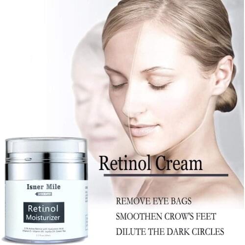 2.5% Anti Aging Wrinkle Acne Face Whitening Serum 50ml Pure Retinol Vitamin A Cream Hyaluronic Acid Skin Care Products 50ml