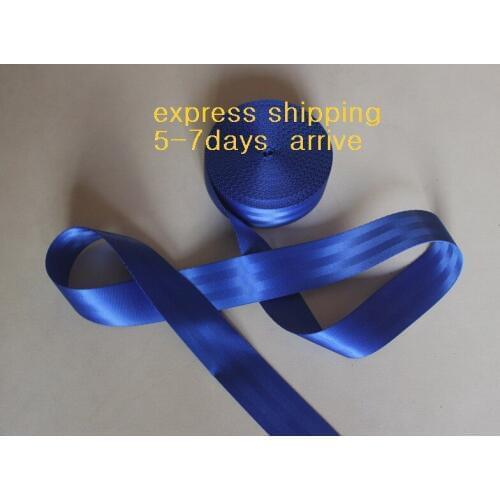 38 meters Roll Seat Belt Webbing Safety Strap DARK BLUE Color 4.8cm Wide 5 Bars