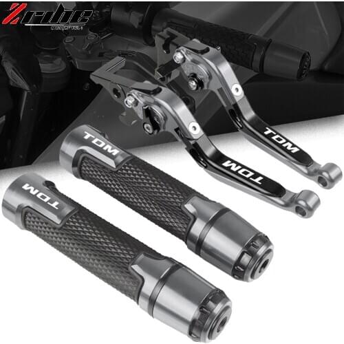 Motorcycle Accessories Extendable Brake Clutch Levers and Handlebar Hand Grips ends For Yamaha TDM850 1991 1992 1993 1994-2002