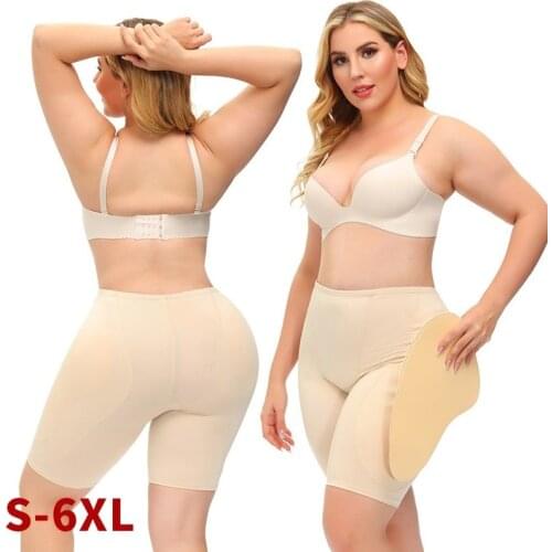 Large Size Non-marking Magic Anti-empty Mid-waist Panties, Full Hips and Hips,Sponge Cushion,Fake Butt Corset Supplies Wholesale