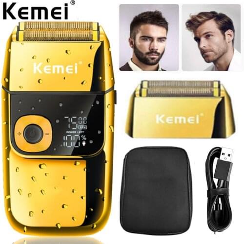 Kemei Electric Shaver For men Multifunctional Mens shaver Razor Reciprocating Foil Mes Shaving Machine USB trimmer hair clipper