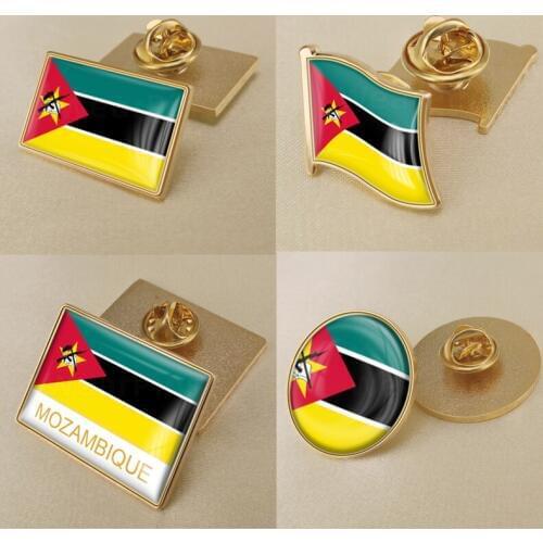 Coat of Arms of Mozambique/Mozambican Flag National Emblem Brooch/Badges/Lapel Pins