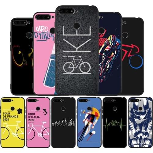 BIKE CYCLING art Black TPU Silicone Soft Phone Case For Honor 8X 9 8 10 20 30 Lite Pro MATE 9 10 20 30 Pro Lite