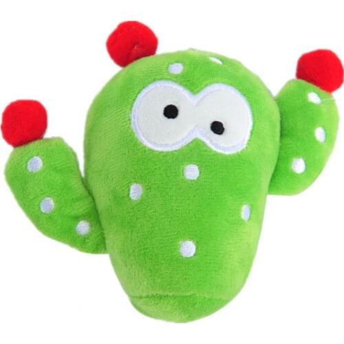 Decorative Stuffed Keychain Large Eyes Cute Cactus Doll Toys Plush Keychain for Kids Adults
