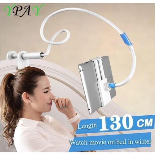 SMOYNG 1.3m Long Arm Adjustable Tablet Phone Stand Holder 4-10.5 Inch Lazy Bed Tablet Mount Bracket For iPhone X 8 iPad Pro 10.5