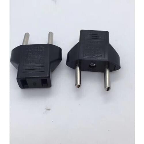 1000pcs China Japan US To EU Germany Travel Plug Adapter European EU Power Adapter AC Electric Charger Power Cable Socket Outlet
