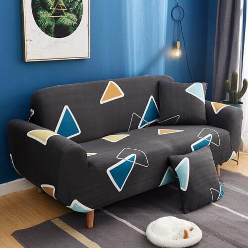 Geometric Sofa Covers for Living Room Sofa Cover Elastic Printed Corner Sofa L-shaped Sofa Funda Sofa Towel Slipcover 2/3 Seater