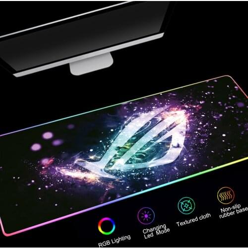 Large Gaming Mouse Pad Gamer Mousepad RGB XXL Computer Mat LED Backlit Mat Mause Carpet Desk Mat For CSGO Keyboard PC Pad