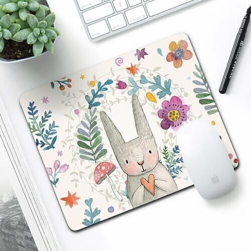 Gaming Desk Mats Kawaii Mouse Pad Writing Cute Mouse Pad for Office PC Computer Kerboard Deskpad Desktop Protection Pad 26x21cm