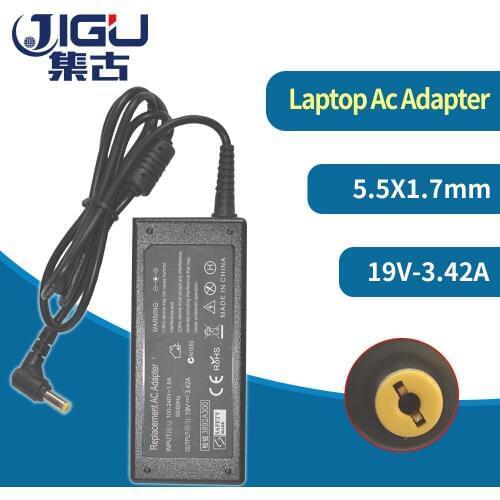 JIGU 19V 3.42A 5.5*1.7MM 65w For Acer Aspire 5315 5630 5735 5920 5535 5738 6920 SADP-65KB Pa-1650-02 1690 Laptop Charger Adapter