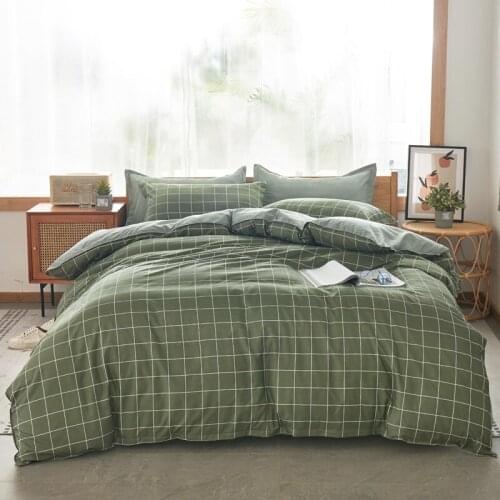 Dropshipping 2/3/4pcs King Size Fink Lover Bedding Sets Family Set Include Bed Sheet Duvet Cover Pillowcase Check color