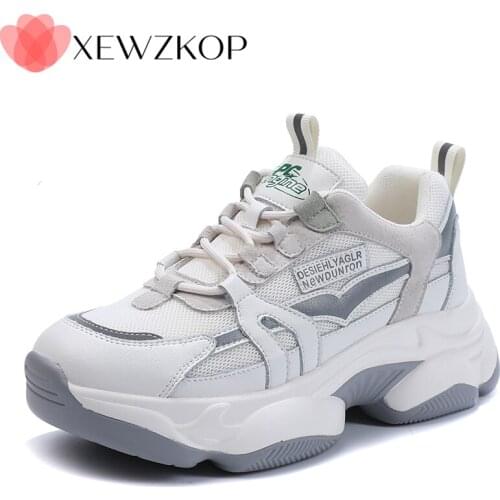 High Quality Female Trainers Spring Womens Platform Sneakers Girl Shoes Breathable Casual Woman Running Chunky Student School