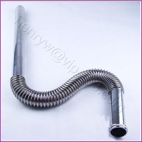 L15257 - Good Quality Steel Material Flexible Pop Up Waste Drain Trap Tube