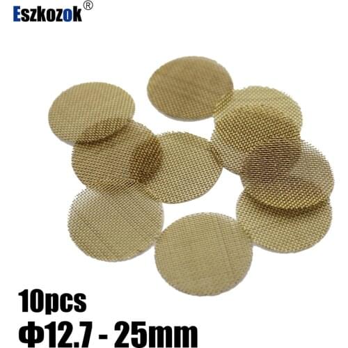 10pcs Brass smoking screens for pipes 12.7mm 15mm 16mm 19mm 20mm 25mm