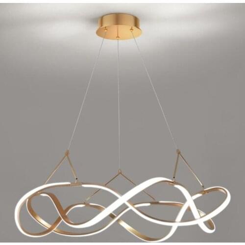 Lustres LED Ceiling Chandelier light lamp For Living Room Bedroom modern LED Large Chandelier Lighting Fixtures AC85-260V Gold