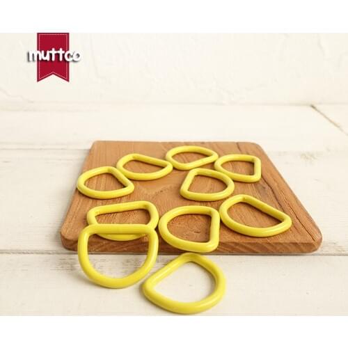 Metal Colourful D ring DIY for Dog Collar 2.5cm Connection alloy metal Buckles DIY Semi Ring Webbing Clasp Clip CDK-25Y