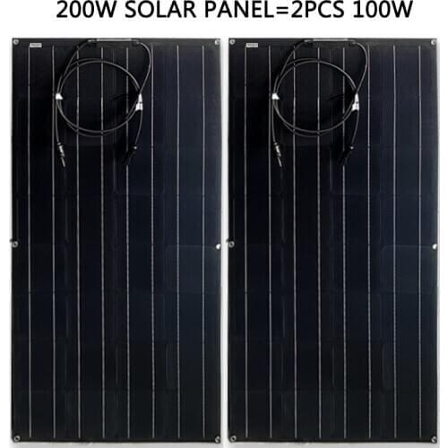 Fliexble Solar Panel 80W 100W Fire Prevention/ waterproof Solar Cell 12V 18V Battery Charge