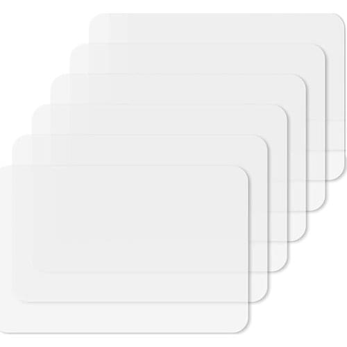 Transparent Kitchen Mat,Coffee Table Mat,Table Protector,Waterproof Placemats,Worktop Saver,Placemat Set 4 Pieces