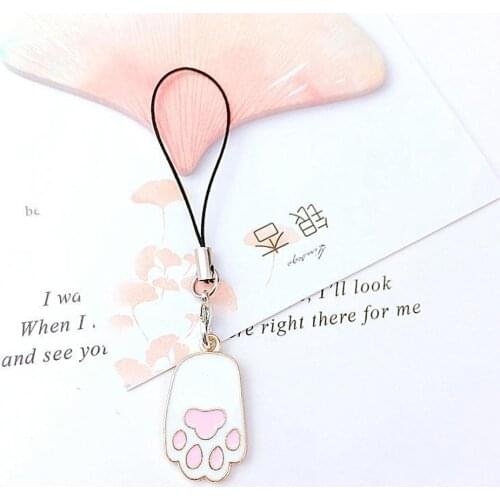 Cute Korean Panda Cat Smart Phone Strap Lanyards for iPhone/Samsung/Xiaomi/Huawei Mobile Phone Strap Hang Rope Girls Phone Charm