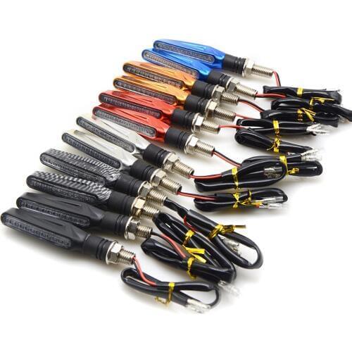 Motorcycle turn signal light motorbike indicator lamp led blinker flexible for yamaha honda suzuki kawasaki