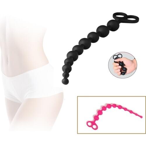 Silicone Anal Beads Toys Sex Toy For Woman Long Butt Plug Balls Buttplug Anus Trainers Erotic Intimate Products Kulki Analne