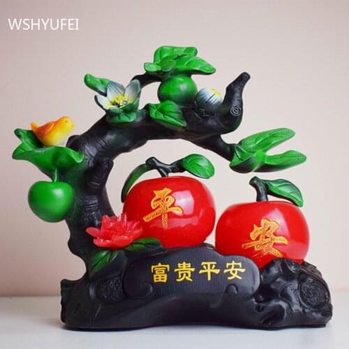 Modern Resin Home Decor Accessories Living Room Apple Model Statue Decoration Festival Desktop Creativity Ornaments Crafts